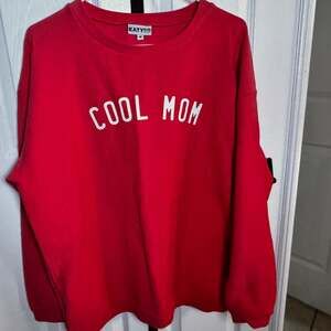 Cool Mom Coral Corded Long Sleeved Top Medium NWT